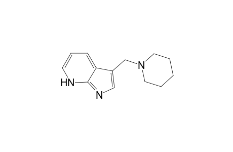 1H-Pyrrolo[2,3-b]pyridine, 3-(1-piperidinylmethyl)-