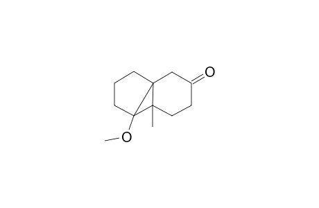 1H-Cyclopenta[1,3]cyclopropa[1,2]benzen-6(7H)-one, hexahydro-3a-methoxy-3b-methyl-, (3a.alpha.,3b.alpha.,7aS*)-