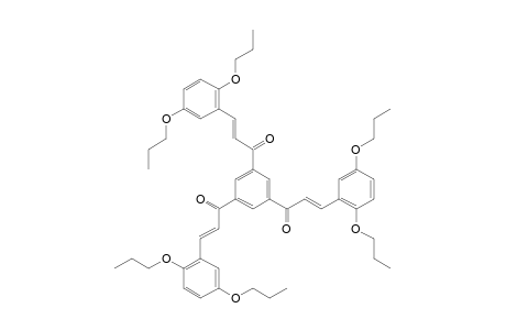 (E)-1-[3,5-bis[(E)-3-(2,5-dipropoxyphenyl)acryloyl]phenyl]-3-(2,5-dipropoxyphenyl)prop-2-en-1-one