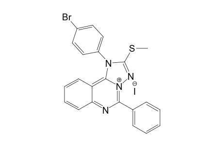 1-(4-bromophenyl)-2-methylthio-5-phenyl-1,3,4-triazo[3,2-c]quinazoline iodide