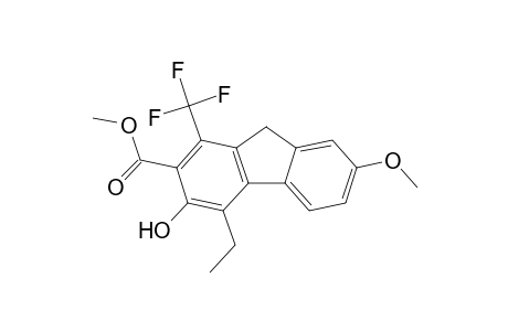 Methyl 3-hydroxy-7-methoxy-4-ethyl-1-(trifluoromethyl)-9H-fluorene-2-carboxylate