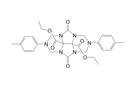 4,8-bis(Ethoxycarbonyl)-1,3 : 5,7-bis[(p-tolylamino)dimethyl]-Glycoluryl