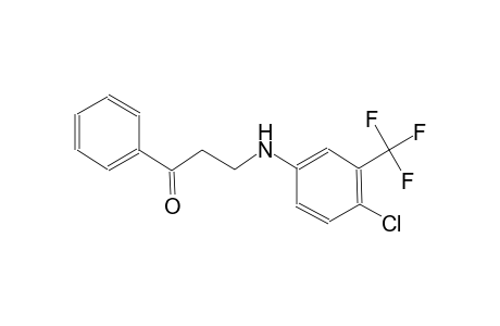 1-propanone, 3-[[4-chloro-3-(trifluoromethyl)phenyl]amino]-1-phenyl-