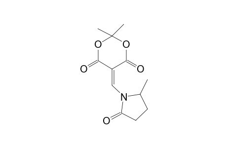 2,2-Dimethyl-5-[N-(5'-methyl-2'-oxopyrrolidin-1'-yl)methylene]-1,3-dioxane-4,6-dione