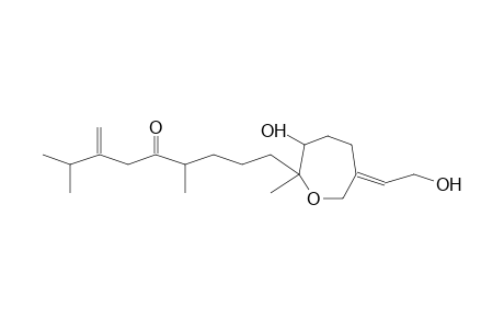 5-NONANONE, 1-[3-HYDROXY-6-(2-HYDROXYETHYLIDENE)-2-METHYL-2-OXEPANYL]-4,8-DIMETHYL-7-METHYLENE-