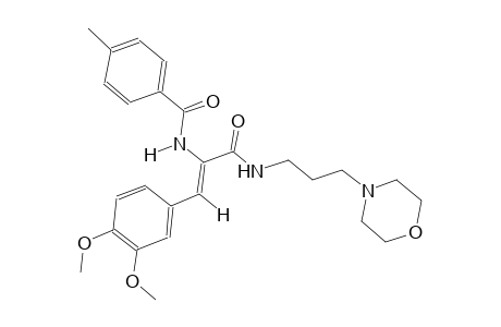 benzamide, N-[(Z)-2-(3,4-dimethoxyphenyl)-1-[[[3-(4-morpholinyl)propyl]amino]carbonyl]ethenyl]-4-methyl-