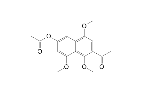 Ethanone, 1-[6-(acetyloxy)-1,4,8-trimethoxy-2-naphthalenyl]-