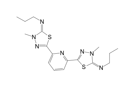 2,2'-(pyridine-2,6-diyl)bis[5-propylimino-4,5-dihydro-4-methyl-1,3,4-thiadiazole]