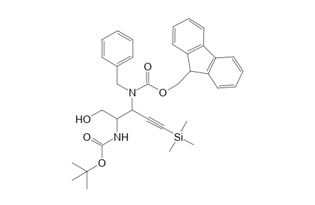 (2-(9H-Fluoren-9-ylmethoxycarbonylamino)-1-hydroxymethyl-4-trimethylsilylbut-3-ynyl)carbamic acid 1,1,dimethylethyl ester