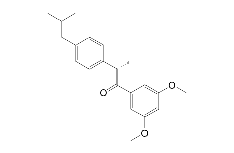 (2S)-1-(3,5-dimethoxyphenyl)-2-(4-isobutylphenyl)propan-1-one