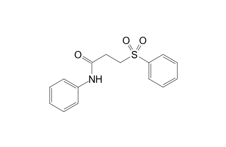 N-Phenyl-3-(phenylsulfonyl)propanamide
