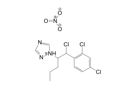 1H-1,2,4-Triazolium, 1-[1-[chloro(2,4-dichlorophenyl)-methyl]butyl]-, nitrate, salt