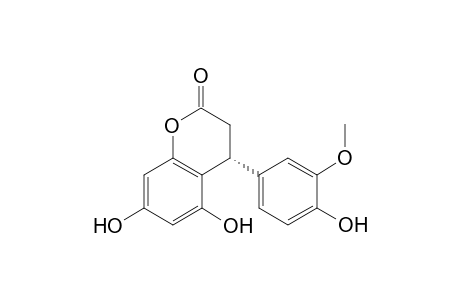 (4R)-5,7-dihydroxy-4-(4-hydroxy-3-methoxy-phenyl)chroman-2-one