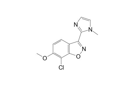 7-chloro-6-methoxy-3-(1-methylimidazol-2-yl)indoxazene