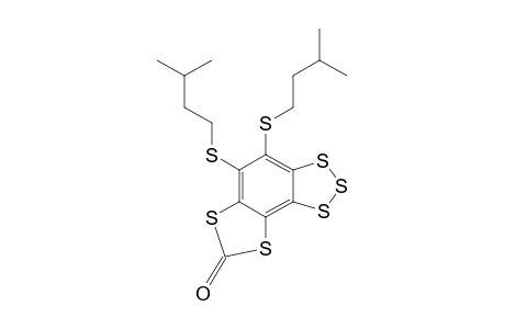 7,8-Bis(isopentylthio)benzo-1,2,3,4,6-pentathia-as-indacene-5-one