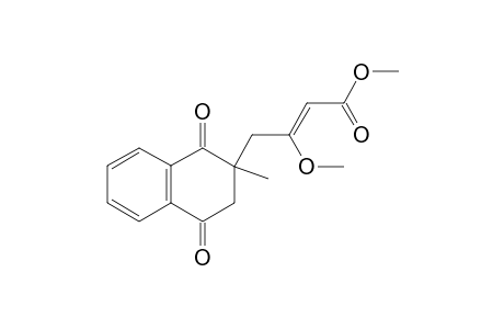 Methyl 3-methoxy-4-(2-methyl-1,4-dioxo-1,2,3,4-tetrahydronaphthalene-2-yl)-but-2-enecarboxylate