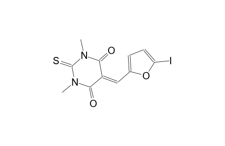 5-[(5-iodo-2-furyl)methylene]-1,3-dimethyl-2-thioxodihydro-4,6(1H,5H)-pyrimidinedione