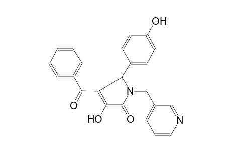 2H-pyrrol-2-one, 4-benzoyl-1,5-dihydro-3-hydroxy-5-(4-hydroxyphenyl)-1-(3-pyridinylmethyl)-