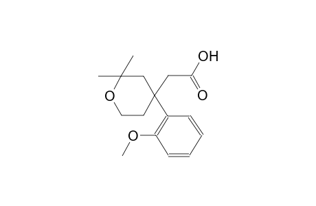[4-(2-methoxyphenyl)-2,2-dimethyltetrahydro-2H-pyran-4-yl]acetic acid