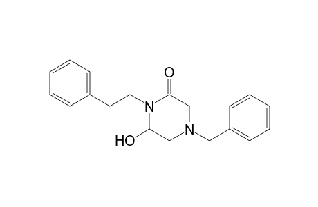 4-Benzyl-6-hydroxy-1-phenethyl-piperazin-2-one