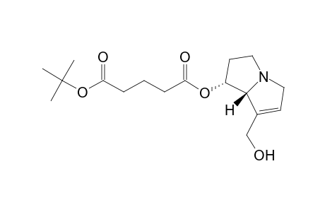 A mixture of 9-O-(4-t-butoxycarbonyl butanoyl)retronecine and 7-O-isomer