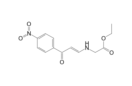 Glycine, N-[3-(4-nitrophenyl)-3-oxo-1-propenyl]-, ethyl ester