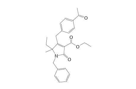 1-Benzyl-4-(4-acetylbenzyl)-5-ethyl-5-methyl-2-oxo-2,5-dihydro-1H-pyrrole-3-carboxylic acid ethyl ester