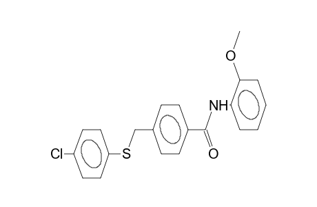 N-(2-methoxyphenyl)-4-(4-chlorophenylthiomethyl)benzamide