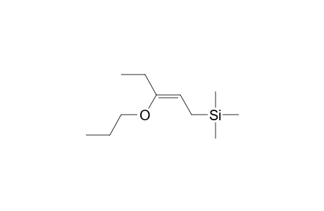 Silane, [3-(1-ethylpropoxy)-2-propenyl]trimethyl-, (Z)-