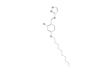 1H-3-(4-N-DECYLOXY-2-HYDROXYBENZYLIDENE)-AMINOPYRAZOLE