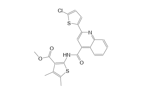 methyl 2-({[2-(5-chloro-2-thienyl)-4-quinolinyl]carbonyl}amino)-4,5-dimethyl-3-thiophenecarboxylate