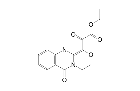 ETHYL-ALPHA,6-DIOXO-3,4-DIHYDRO-(6H,11H)-[1,4]-OXAZINO-[3,4-B]-QUINAZOLIN-1-ACETATE