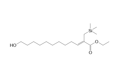 (Z)-12-hydroxy-2-(trimethylsilylmethyl)-2-dodecenoic acid ethyl ester