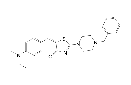 (5E)-2-(4-benzyl-1-piperazinyl)-5-[4-(diethylamino)benzylidene]-1,3-thiazol-4(5H)-one
