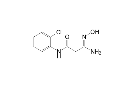 Propanamide, 3-amino-N-(2-chlorophenyl)-3-(hydroxyimino)-