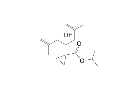 1-[1-Hydroxy-3-methyl-1-(2-methylallyl)but-3-enyl]cyclopropanecarboxylic acid isopropyl ester