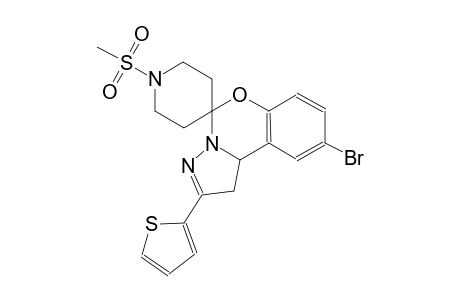 9-bromo-1'-(methylsulfonyl)-2-(thiophen-2-yl)-1,10b-dihydrospiro[benzo[e]pyrazolo[1,5-c][1,3]oxazine-5,4'-piperidine]