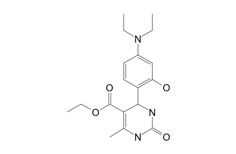ETHYL-4-[4-(DIETHYLAMINO)-2-HYDROXYPHENYL]-6-METHYL-2-OXO-1,2,3,4-TETRAHYDRO-PYRIMIDINE-5-CARBOXYLATE