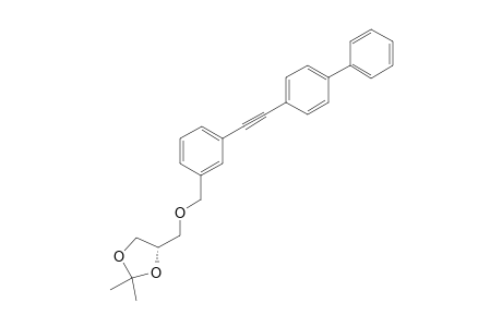 (S)-4-[3-(BIPHENYL-4-YLETHYNYL)-BENZYLOXYMETHYL]-2,2-DIMETHYL-1,3-DIOXOLANE