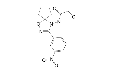 2-chloro-N-[3-(3-nitrophenyl)-1-oxa-2,4-diazaspiro[4.4]non-2-en-4-yl]acetamide