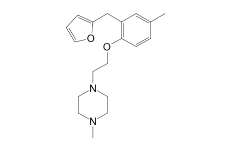 1-(2-(2-(furan-2-ylmethyl)-4-methylphenoxy)ethyl)-4-methylpiperazine