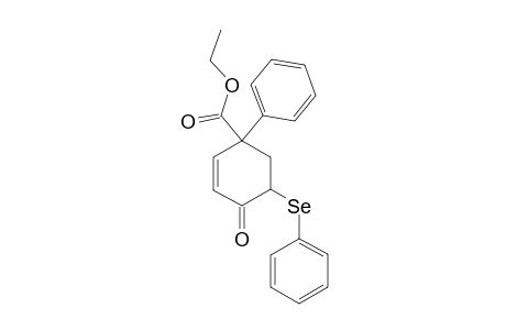 4-Oxo-1-phenyl-5-phenylseleno-2-cyclohexen-1-carboxylic acid ethyl ester