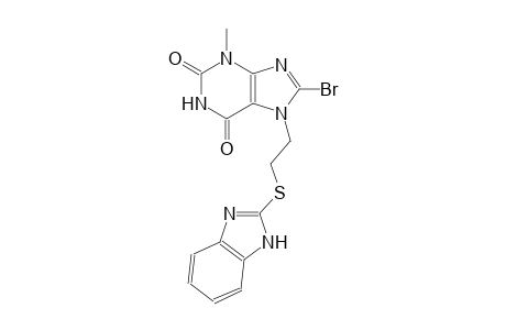 7-[2-(1H-benzimidazol-2-ylsulfanyl)ethyl]-8-bromo-3-methyl-3,7-dihydro-1H-purine-2,6-dione