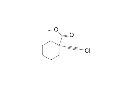 1-(2-Chloroethynyl)-1-cyclohexanecarboxylic acid methyl ester
