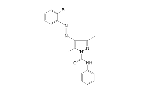 4-[(o-BROMOPHENYL)AZO]-3,5-DIMETHYLPYRAZOLE-1-CARBOXANILIDE