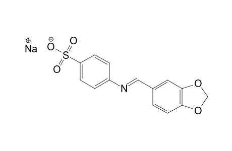 N-(3,4-METHYLENEDIOXYBENZYLIDENE)-4'-NATRIUMSULFONYL-ANILINE