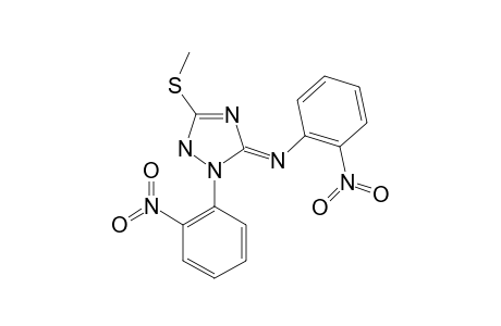 3-METHYLTHIO-1-(2-NITROPHENYL)-5-(2-NITROPHENYLIMINO)-2H-1,2,4-TRIAZOLE