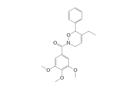 5-ETHYL-6-PHENYL-N-(3,4,5-TRIMETHOXYBENZOYL)-3,6-DIHYDRO-1,2-OXAZINE