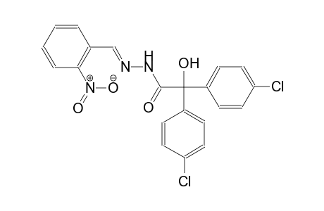 benzeneacetic acid, 4-chloro-alpha-(4-chlorophenyl)-alpha-hydroxy-, 2-[(E)-(2-nitrophenyl)methylidene]hydrazide