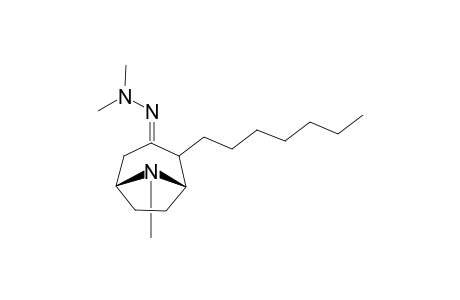 3-(2,2-Dimethylhydrazono)-2-heptyl-8-methyl-8-azabicyclo[3.2.1]octane